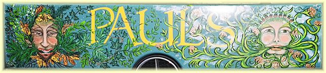 Photo: artwork on the front of one of Paul's delivery vehicles 
[2-34-645x145-truck-art.jpg 39kB]