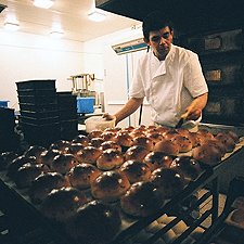 Photo: glazing buns