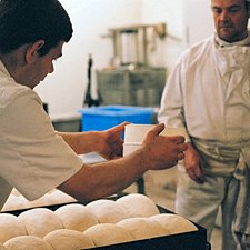 Photo: flouring loaves