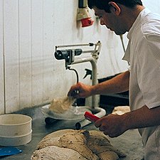 Photo: scaling dough