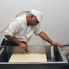 Photo: cutting tofu